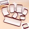 Flocking Jewelry Box Red Packaging Box Luxury Display Storage Box  Jewelry Case