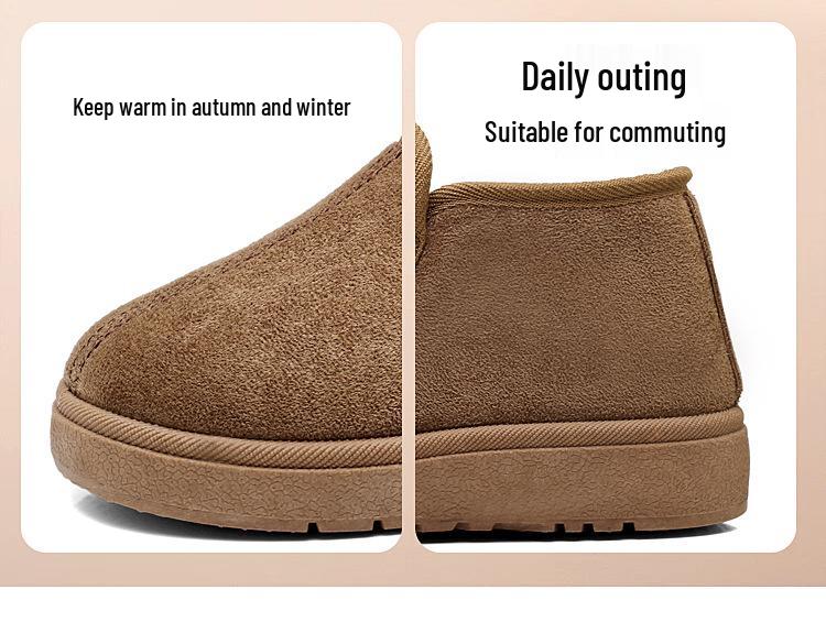2026 Women's Winter Snow Boots - Short, Plush Velvet, Warm, Comfy, Thick Heel, Autumn/Winter Cotton Footwear