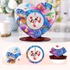 2D Flat Print DIY Wooden Diamond Painting Tabletop Ornaments Kit Table Top Diamond Painting Ornament Kits for Adults Home Office