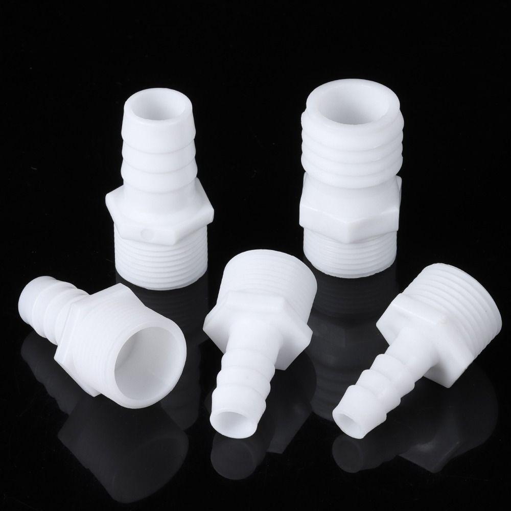 1/10Pcs Drip Irrigation System Hose Connector Pipe Fittings 3/4 Inch Thread To Barb Pipe Coupler