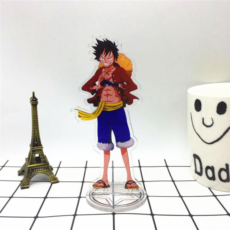 Support en acrylique, pièce de dessin animé, modèle de jouets OP luffy, figurine d'action, pendentif, jouet double face