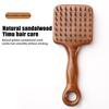 1 Stück Goldsand-Sandelholz Schmale Luftpolsterbürste Pflege Kopfhautbürste Gua Sha Meridianausbaggerung Friseurwerkzeug
