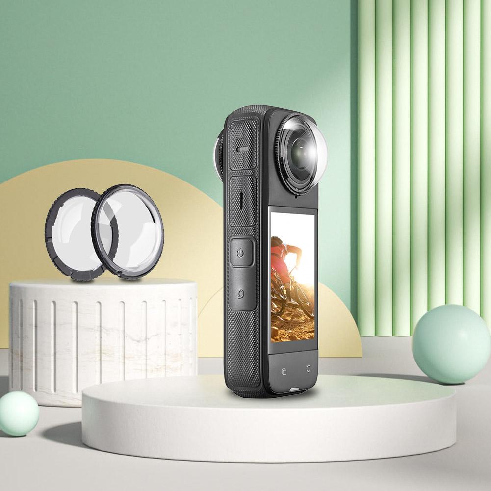 Lens Guards for Insta360 X4 Rotating Protector Cover Tempered Glass Len Protection Frame Anti-Scratch Sports Camera Accessories