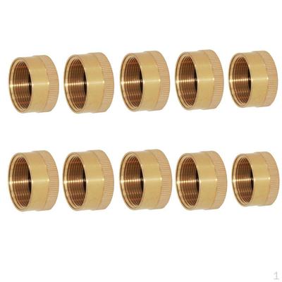 Packung mit 10 Stück Hochleistungs-Flaschenverschluss Massives Messing Nachfüllen 1 LB Gasflasche Zylinder Versiegeltes Dia. 24 mm