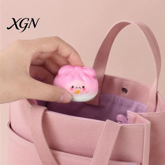 Portable Stress Reliever 12Pcs Cartoon Bow Dumpling Squeeze Toy with Steamer Box, Slow Rebound Decompression Steamed Bun Sensory Toy, Dough