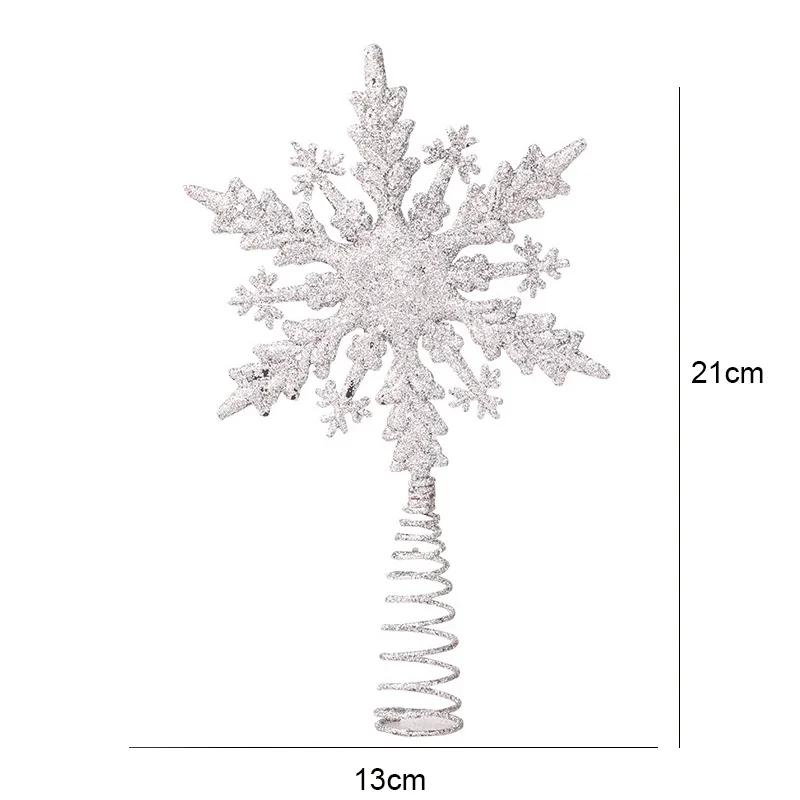 

Украшения для рождественской елки, золотые, серебряные, пятиконечные звезды, подвеска на рождественскую елку, украшение для дома, рождественский Навидад, новогоднее украшение