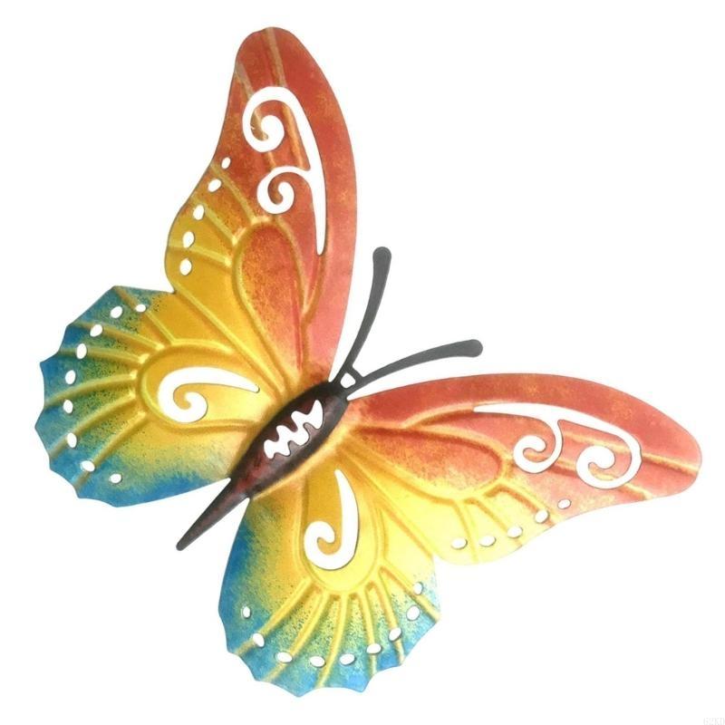62KD Unique Butterfly Sculpture Wall Art for Garden Room with Simple Installation