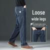 Playboy Men's Loose Straight Leg Washed Jeans