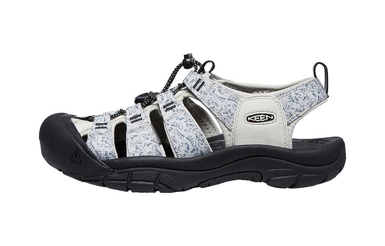 Keen Newport Retro Fabric River Trekking Shoes Men s Black White 1027454 42