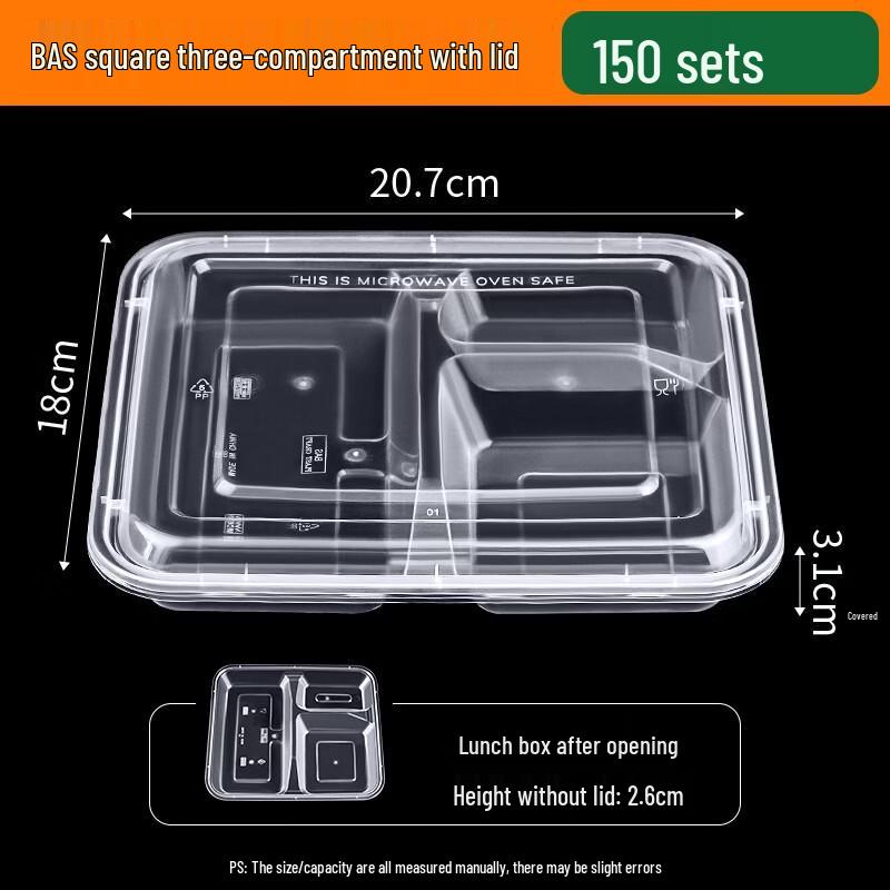 Tongyuan Vision Disposable Compartment Food Containers