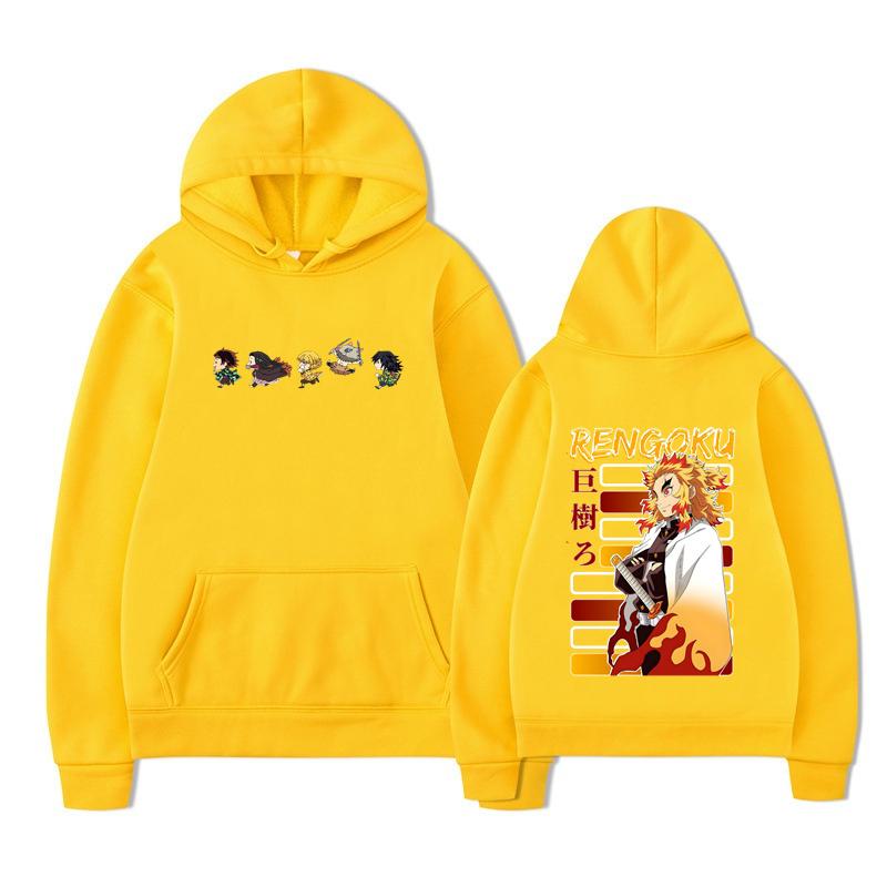 Autumn Anjuro Bakugou Hoodies Men Women Fashion High Street Sweatshirts Vintage Pullovers Tanjiro Hoodie Oversized Tops