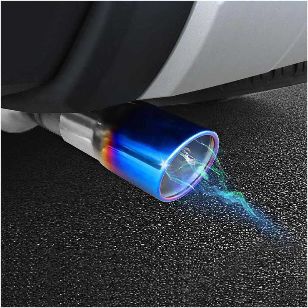 Compatible For Toyota Land Cruiser 250 Prado LC250 2024 2025 Stainless Steel Rear Tail Exhaust Muffler Tip End Tip Car Accessories 2pcs(Blue)