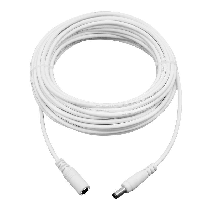 Câble d'extension d'alimentation 12V CC 5,5x2,1 mm mâle-femelle entièrement en cuivre pour caméra de surveillance solaire