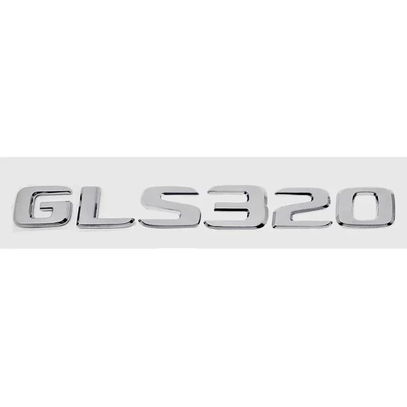 Car Digital Alphabet Trunk Emblem Badge Decal for Mercedes Benz GLS200 GLS250 GLS260 GLS300 GLS320 GLS350 GLS500 GLS550 GLS600