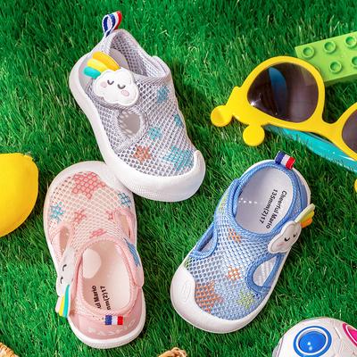 2025 First Walkers Summer Mesh Baby Shoes Outdoor Breathable Non-slip Soft Sole Sandals Girls Anti Slip Comfort Kid Casual Shoes