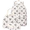 2026 New High Quality Corduroy 3-Piece Backpack Set for Girls Lightweight Floral Printed Primary School Student School Bags