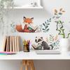 Cartoon Fox Raccoon Wall Sticker Self-Adhesive Removable for Bedroom Living Room Closet Dorm Home Decor Art