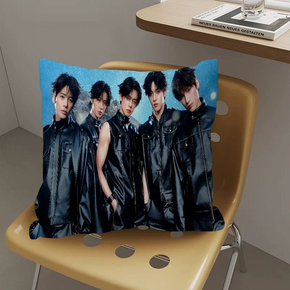 Kpop Style T-Tomorrow X T-Together Txt Office Cushion Pillowcase Car Cushion Cover45X45Cm Lumbar Pillowcase Sofa Pillowcover
