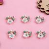DIY Flatback Hairpin Accessories Pearl Buttons Flower Buckle Apparel Sewing Rhinestone Button
