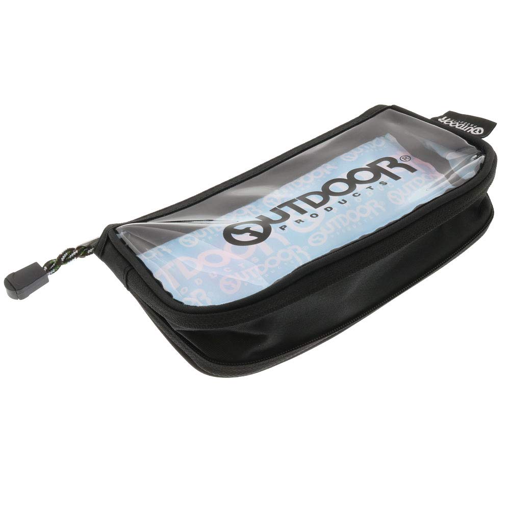 Sunstar Stationery Outdoor Clear Flat Pencil Case with Watercolor S1422308 Logo,