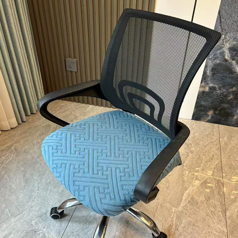 1Piece Velvet Office Chair Cover Computer Swivel Seat Cover Modern Elastic Chair Slip Washable Slipcovers Removable Dust Cover