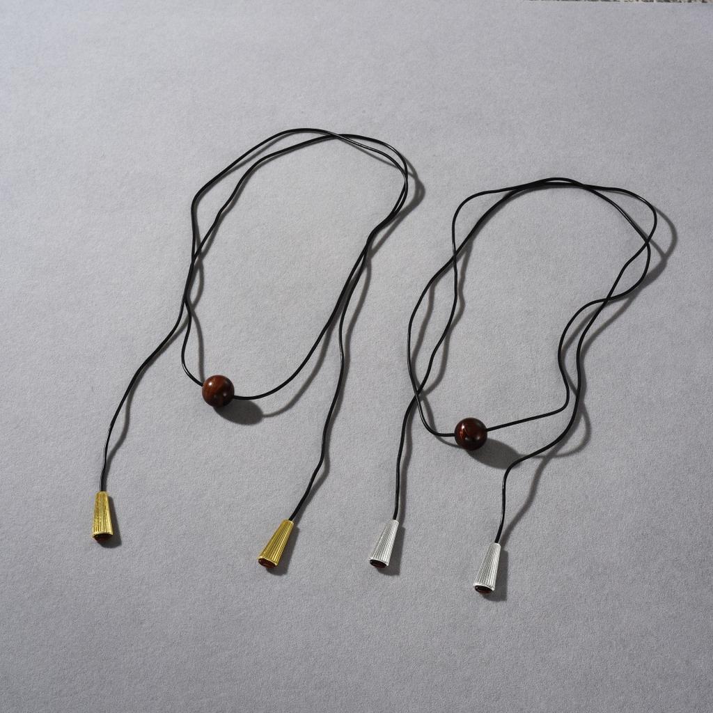 Rød Tigersten Lærtau Halskjede High-End Tilbehør Nisje Temperament Enkel Mote Lett Luksus Originalt Design Kravebeinkjede