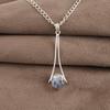 Dendritic Opal Gemstone 925 Sterling Silver Handmade Jewelry Designer Women's Pendant 1.79" PP-69-36