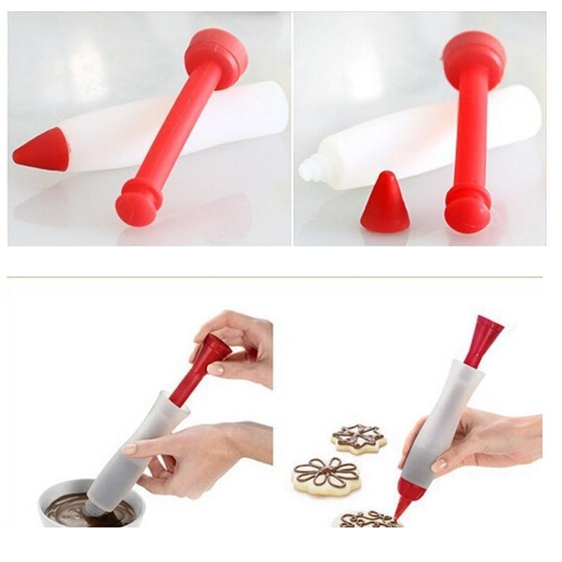 Silikonowe pióro do pisania żywności Czekoladowe pióro do dekorowania Formy do ciasta Kremowy kubek Naczynia kuchenne Narzędzia kuchenne