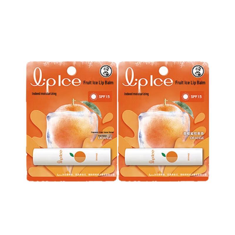Mentholatum Fruit Ice Lip Balm Duo - Orange & Tangerine