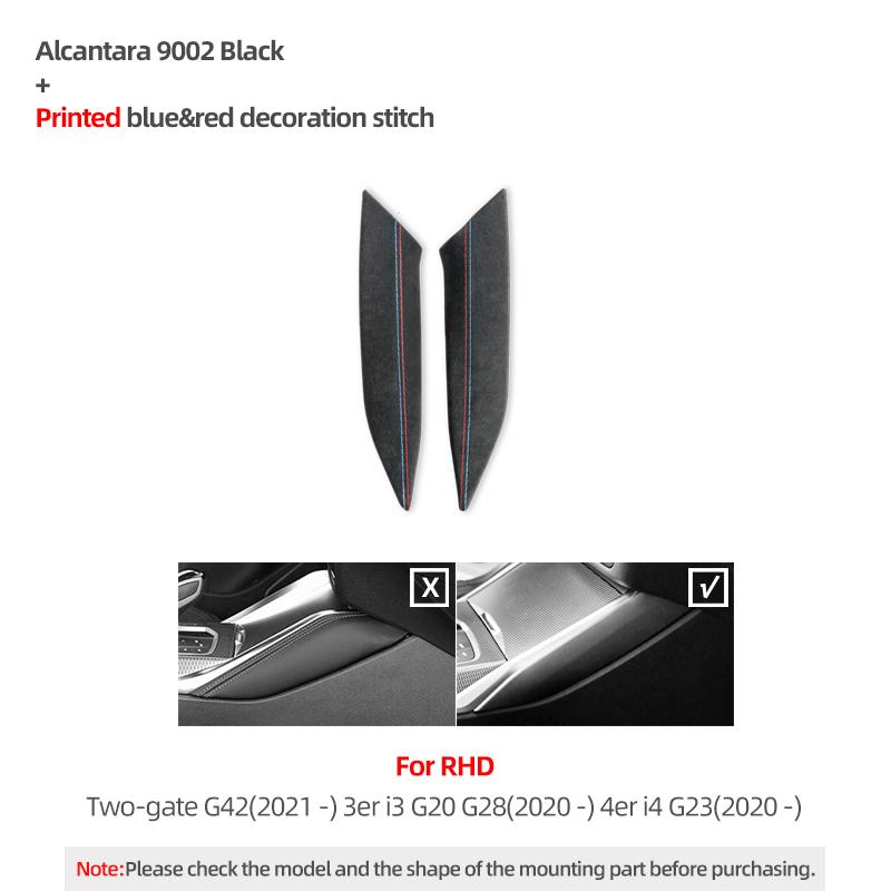 For BMW G20 G23 G28 G42 I3 I4 3 4 Ser Made of Alcantara Gear Shifter Panel Cover Trim M Performance Sticker Interior Accessory