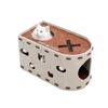 Felt Cat Bed & Scratcher with Integrated Kitten Toy, Double-Layer Design