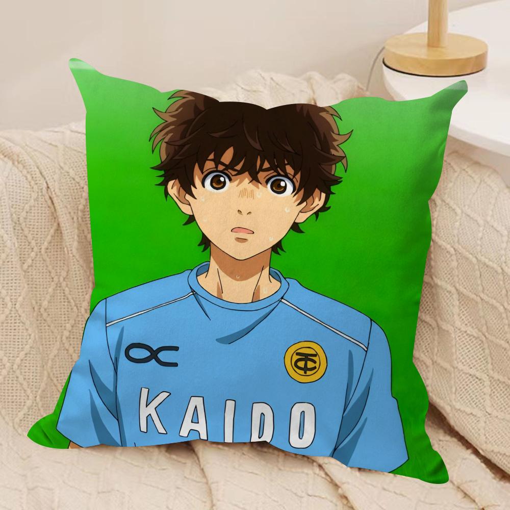 Anime AAoashi Cushion Cover Soft Plush Fabric DoubleSided Printed Sofa Cushion Cover for All Seasons Home Decor Gift