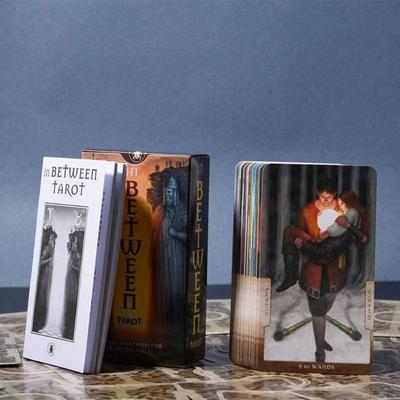 Tarot In Between com Guia para Iniciantes 78 Cartas Oferece Leituras Fascinantes de Uma Nova Maneira 12*7cm