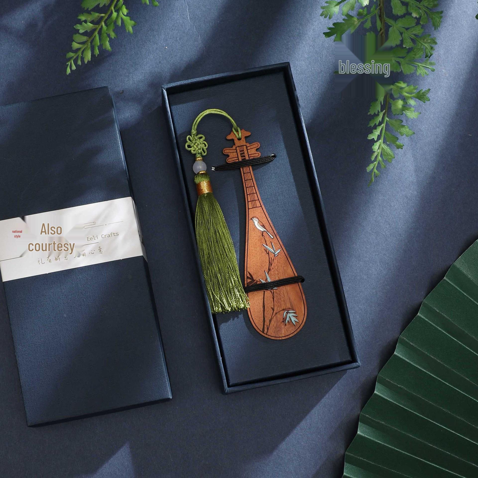 Elegant Pipa Chinese Bookmark Gift Set for Teacher s Day