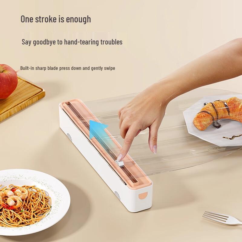 Zhaoran Wall-Mounted Cling Film Dispenser with Integrated Cutter