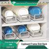 Stainless Steel Dish Rack: Multifunctional Kitchen Cabinet Organizer for Draining and Storage