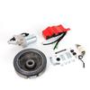 Electric Start Kit Flywheel Starter Motor Switch Ignition For Honda GX390 13HP Engines and Generators