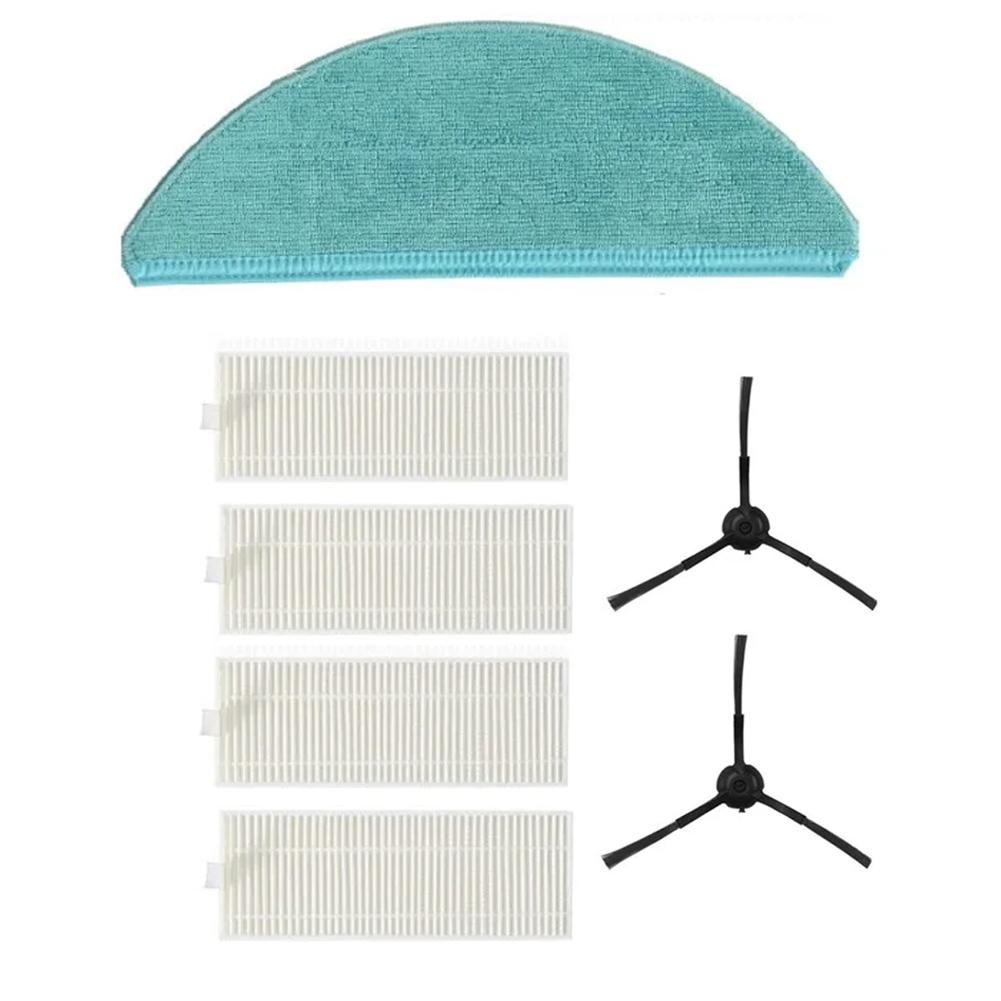 Side Brushes Mop Cloth Kit Vacuum Cleaner Accessories For Cecotec For CONGA 8090 For ULTRA Replacement Parts
