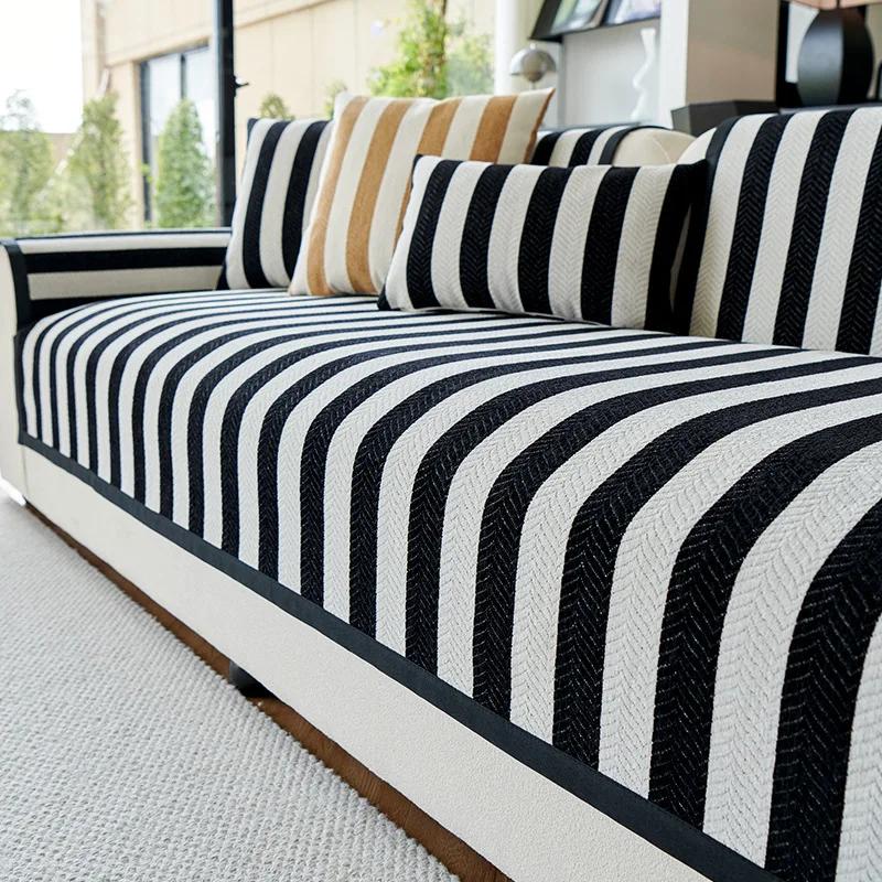

Modern Minimalist Sofa Cushions 2024 New Four Seasons Universal Leather For Living Room Decoration Sofa Backrest Cover Cloth 70x70cm 1pcs чёрный