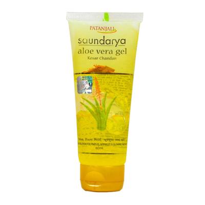 Soundarya: żel do twarzy z aloesem, drzewem sandałowym i szafranem (60 ml), Saundarya Aloe Vera Kesar Żel,