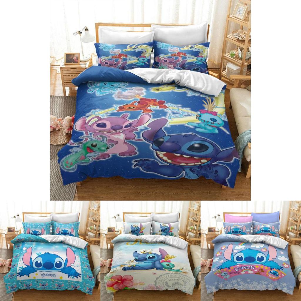 Lilo Stitch Bedding Set Crafted From Soft Polyester With Elegant Color Options