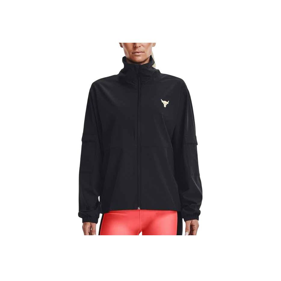 Under Armour Johnson Training Stretch Woven Jacket Women Jackets Black 1365993-001