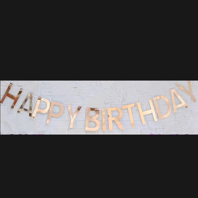 Hollow-Out Happy Birthday Bunting Decoration & Photo Props