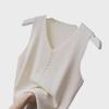 2023 Frühling/Sommer Damen Eis-Seide V-Ausschnitt Gestricktes Camisole - Leichtes, Ärmelloses Oberteil