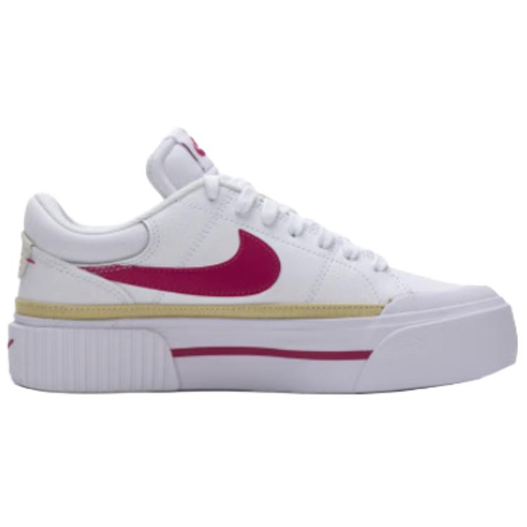 Nike Women's Court Legacy Lift White Gold Red DM7590-112