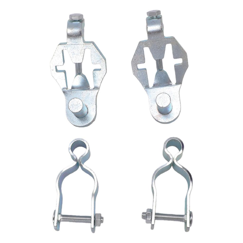 2 Sets T Post Gate Hinge Galvanized Iron 1 3 8 Inch Chain Link Fence Gate Hinge for Farm Garden Yard