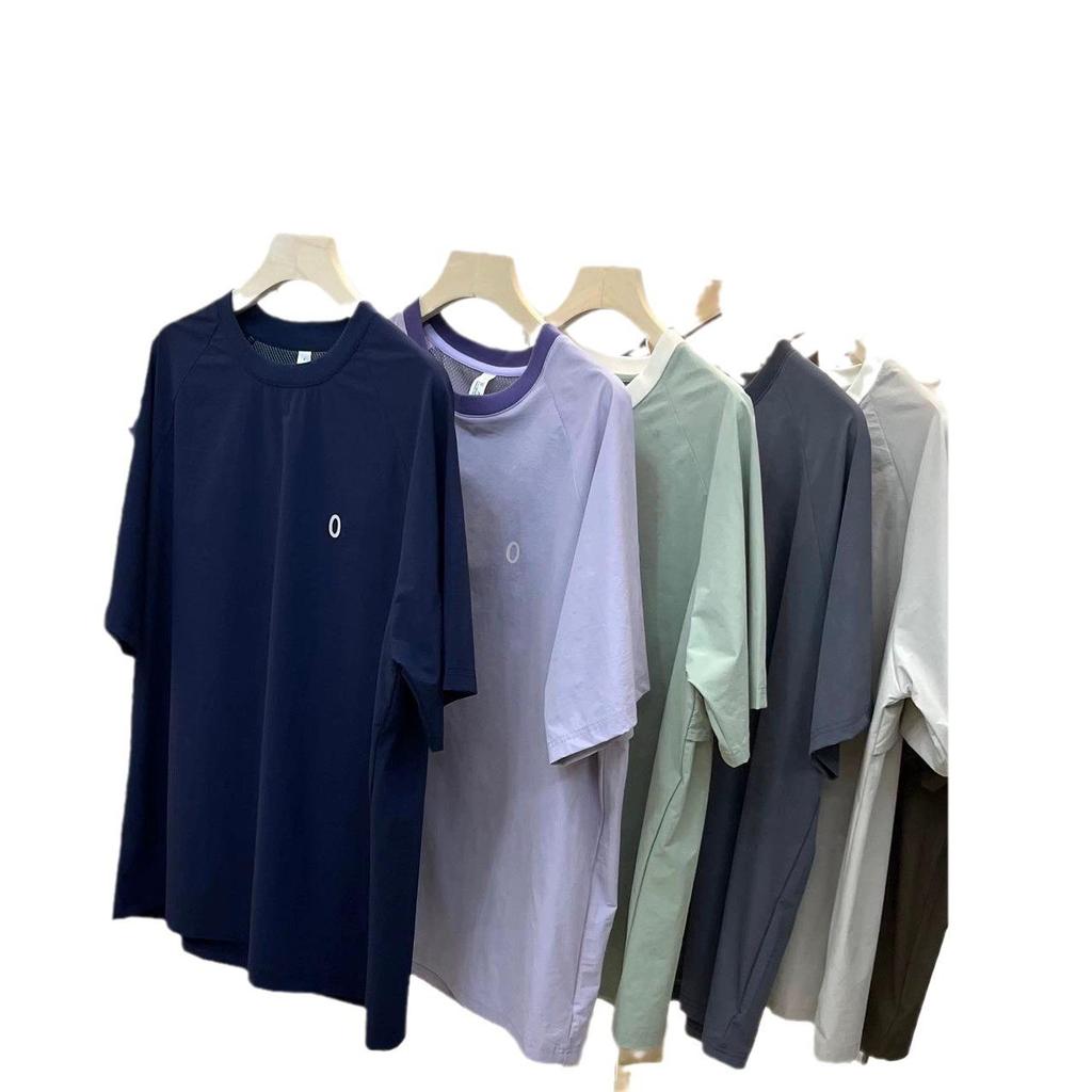 Quick-Dry Breathable Open Back Mesh Loose Outdoor Short-Sleeve T-Shirt