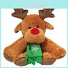 Rudolph Reindeer Plush Toy With Red Scarf For Kids And Collectors