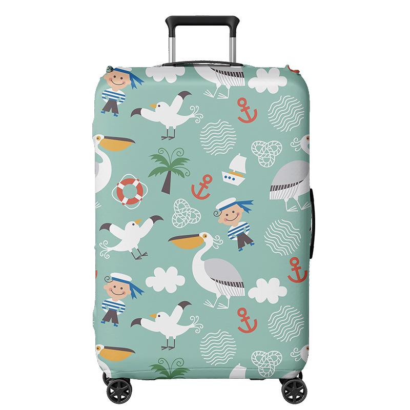 Přizpůsobitelný zesílený kožený cestovní kufr Obal proti prachu