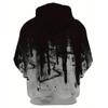 Men Clothes Casual Long Sleeve 3D Digital Print Causal Hooded Sweatshirt Men Outdoor Sport Pullover Hoodies